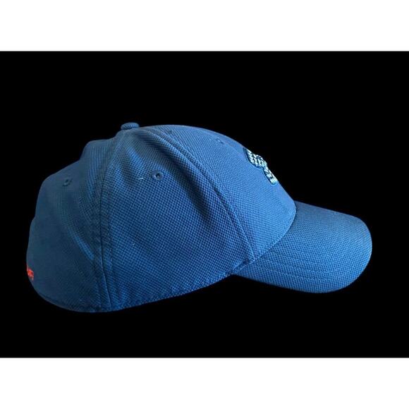 Under Armour Baseball Hat American Flag UA Fitted Large XL Mens Navy Blue Logo - Picture 7 of 9